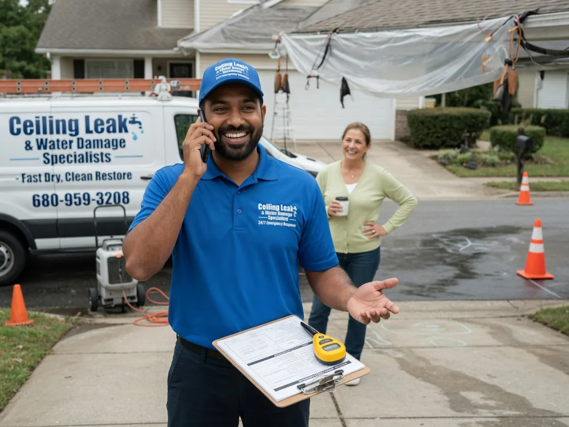 Ceiling Leak Cleanup Prairie City, IA FAQs